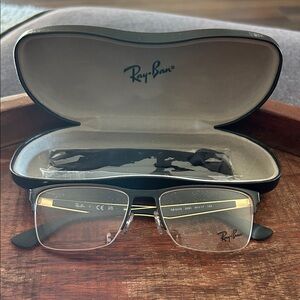 Ray-Ban 6335 Men's Clear Glasses with Hard Case